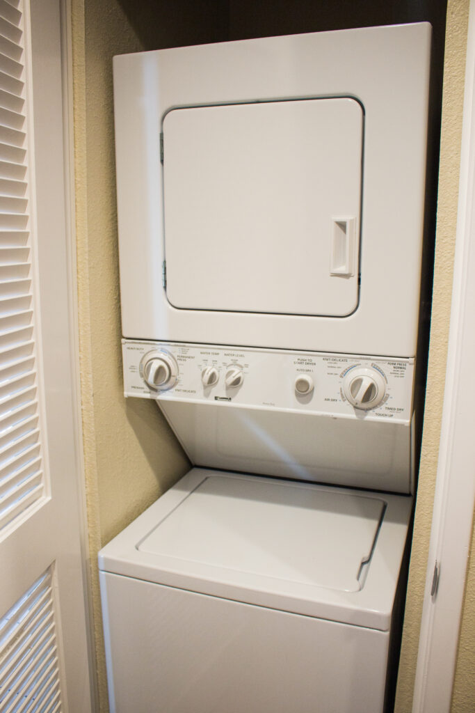 stackable washer and dryer height and width